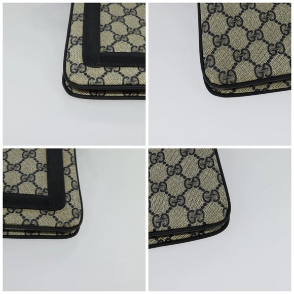 GUCCI GG Supreme Sherry Line Shoulder Bag PVC Navy Gold 41 02 013 Auth ep10484 - Picture 14 of 14